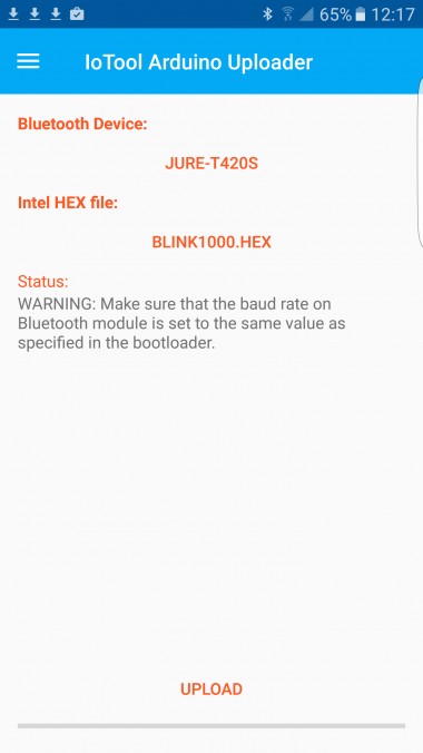 A new IoTool BT Arduino Hex Uploader available